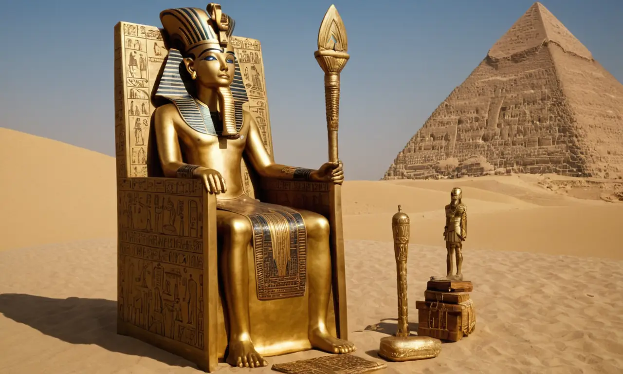 Arte egipcio antiguo lleno de simbolismo real