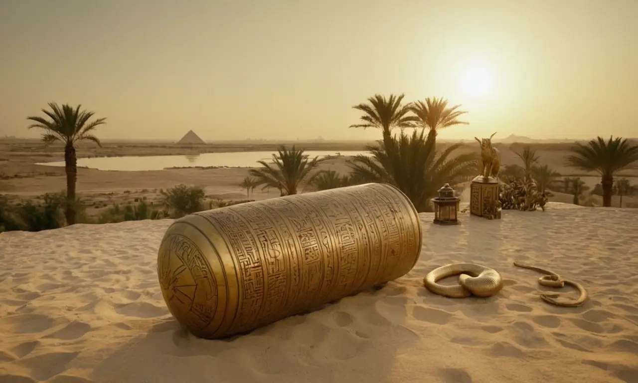 Elementos icónicos del antiguo Egipto