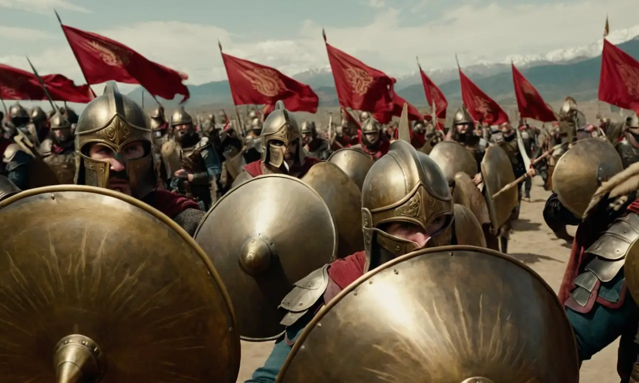 La batalla rugía entre montañas y cielos