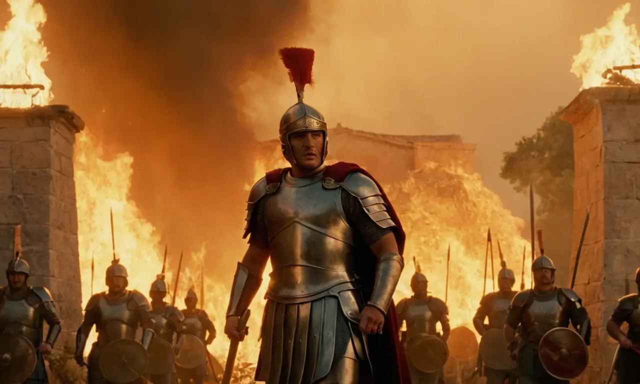 Horatio Cocles, solo y valiente, resiste la furia romana