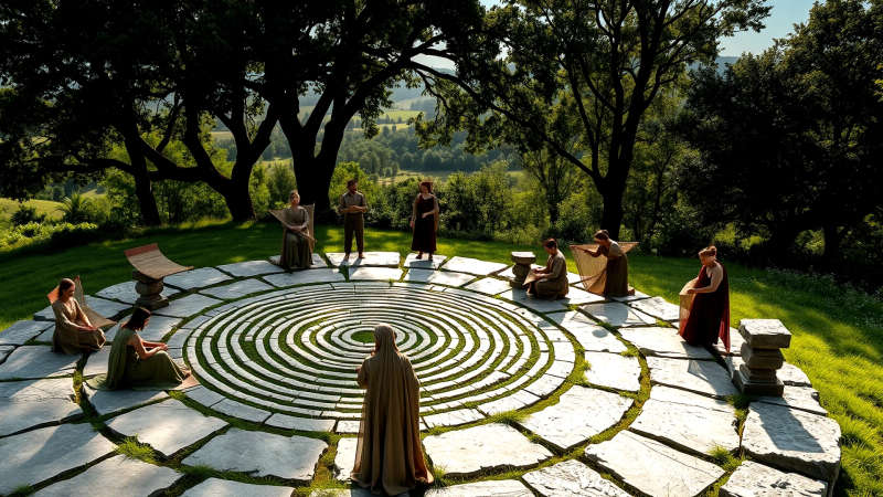 Círculo ancestral irradia paz y armonía