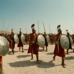 Una batalla épica se libra entre romanos y cartagineses