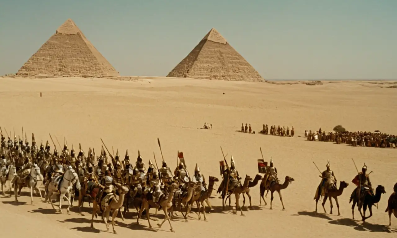 La conquista persa de Egipto se refleja en una escena vibrante