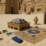 Un escenario egipcio antiguo lleno de riqueza y poder