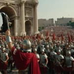 La victoria romana se celebra con pompa y gloria