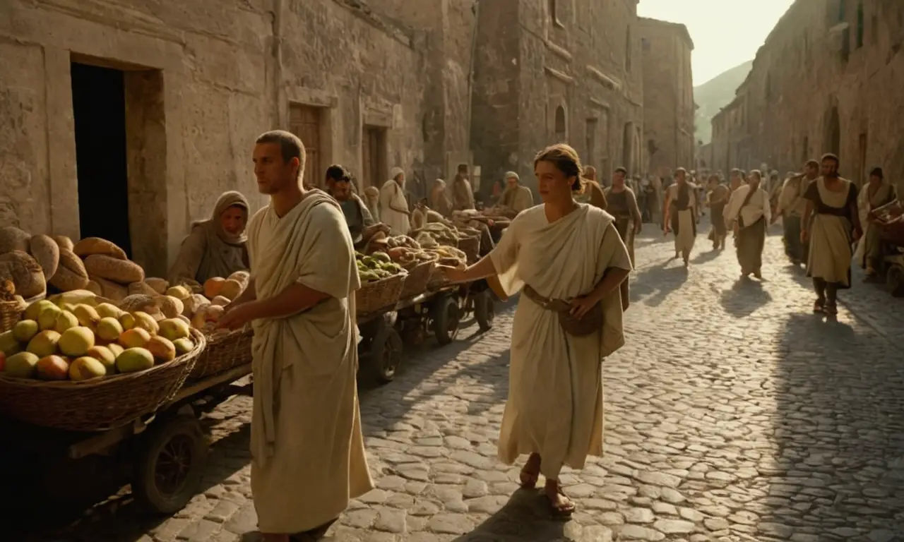 Un instante congelado de la vida romana