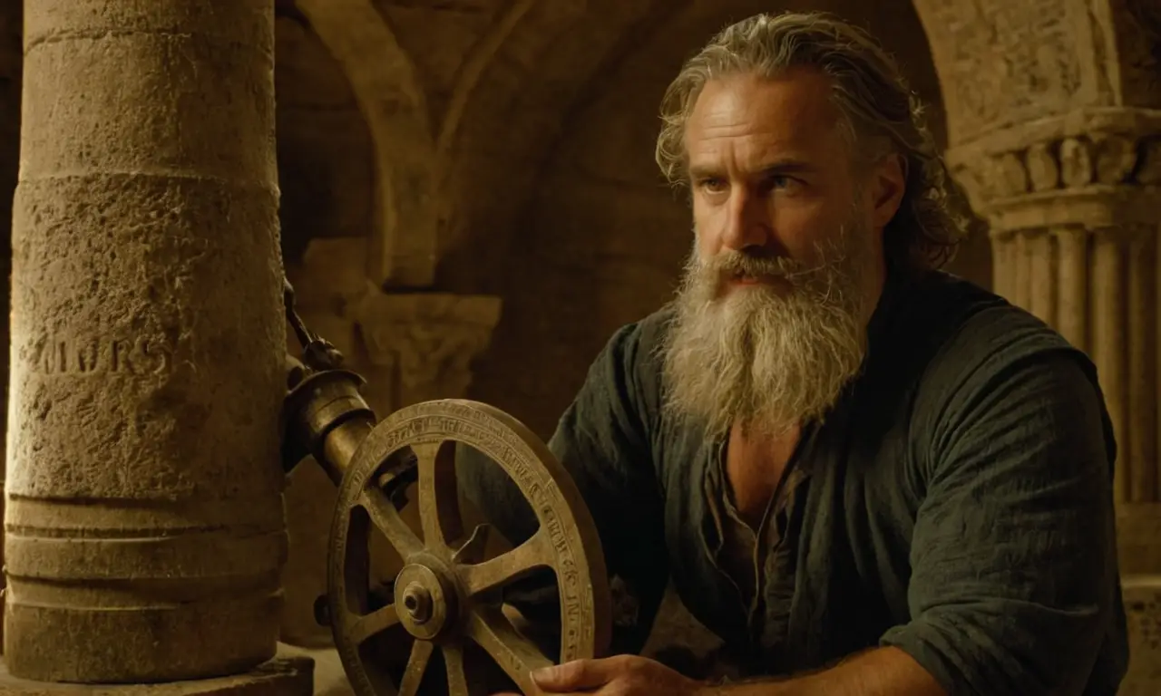 Archimedes triunfa al mover el agua con su ingenioso mecanismo