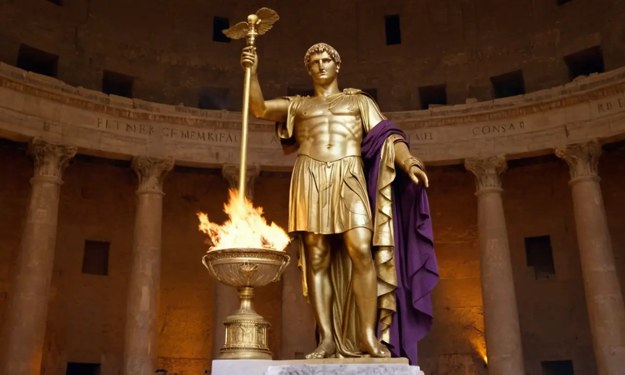 Una representación escultórica de Nero en su apogeo romano