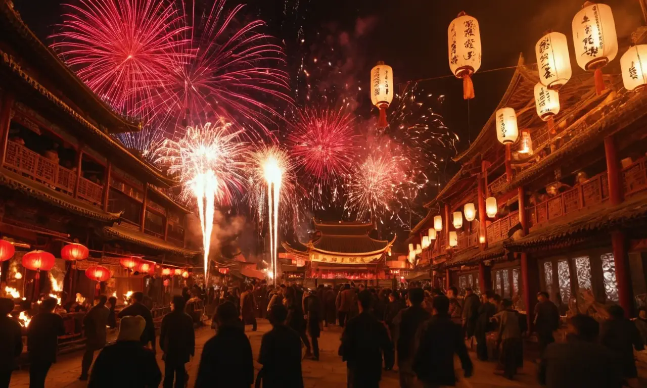 Un vibrante y antiguo mercado chino