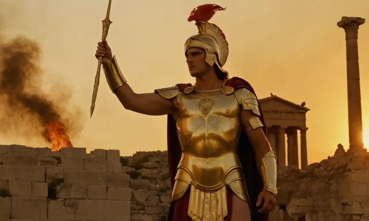 La grandeza de Alejandro Magno se refleja en una escena épica griega