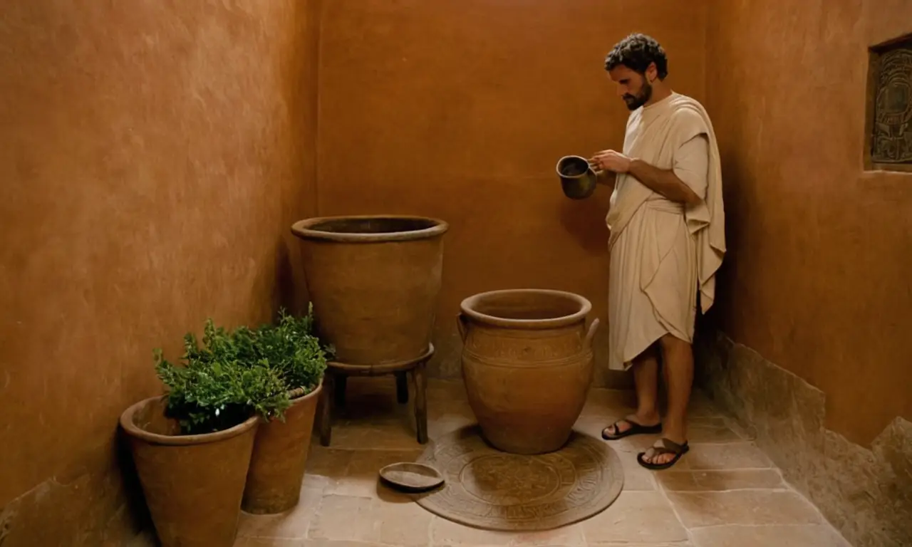 Un baño romano con detalles cotidianos