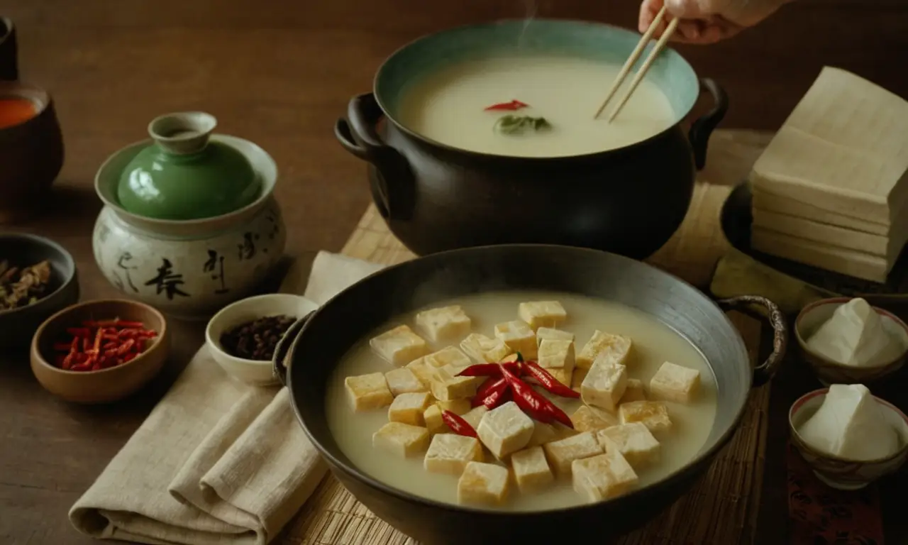 Un festín tradicional chino se prepara con cuidado