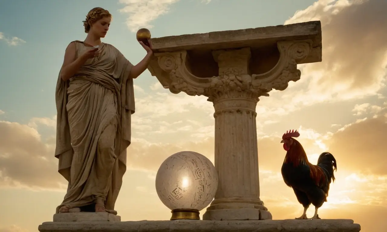 Un escenario romano antiguo evoca misterio y ritual