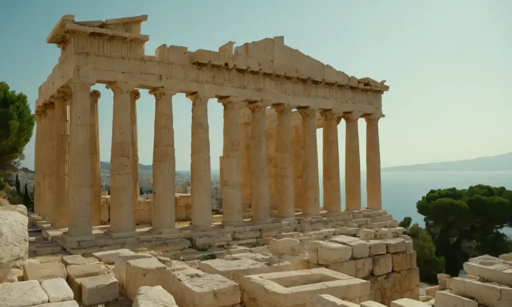 La belleza atemporal del Partenón bajo el sol griego