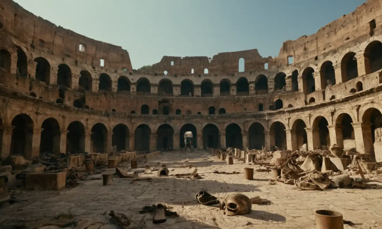 El Coliseo, una vez majestuoso, ahora yace en ruinas