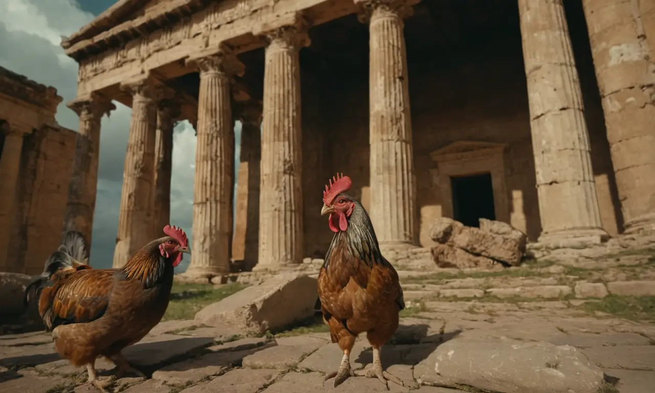 El antiguo templo romano se desmorona en medio del caos y la violencia